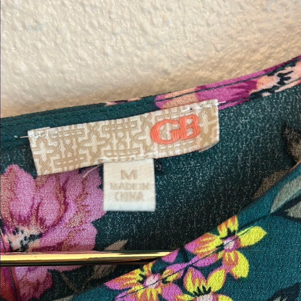 Gianni Bini Floral Dress with Pink and Yellow Accents - Picture 2 of 6